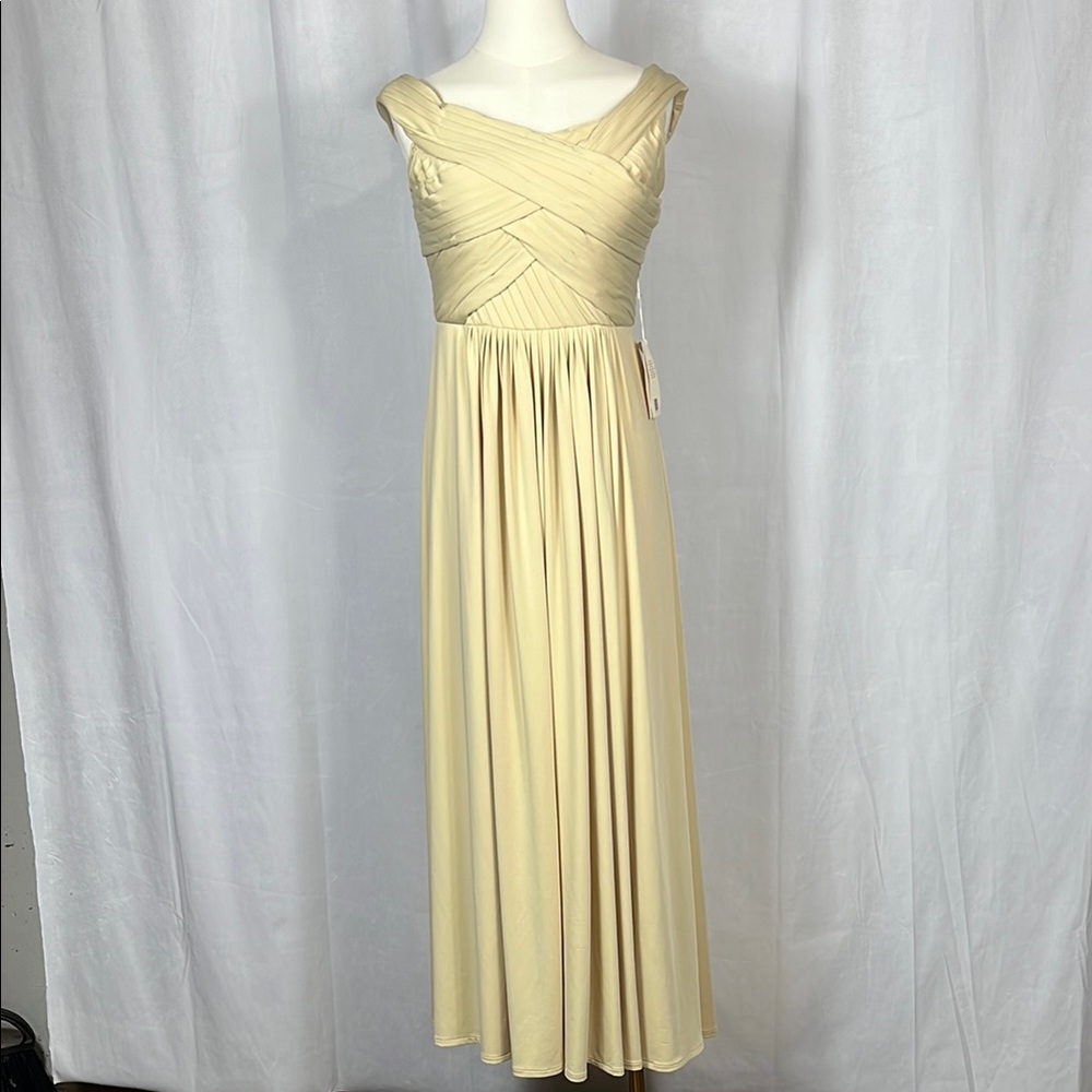 NWT LanTing‎ Bride Dress in Champagne.